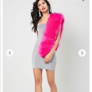 Forever 21 Glitter bodycon strapless dress